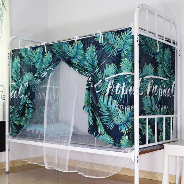 

mosquito net student dormitory shading bed curtain integrated upper shop lower female bedroom dual-use curtains