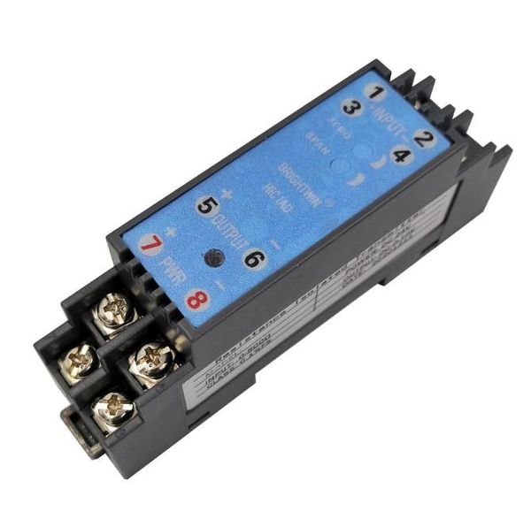 

2021 4-20ma 0-5v 0-75mv 0-10v signal converter 24v power supply 1.5kv isolation analog current voltage converter, White