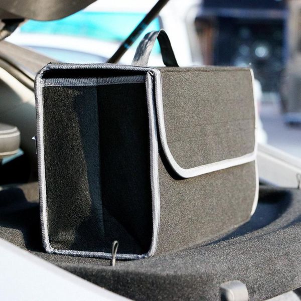 

car organizer portable foldable felt cloth storage box for automobile luggage interior and finishing container bag