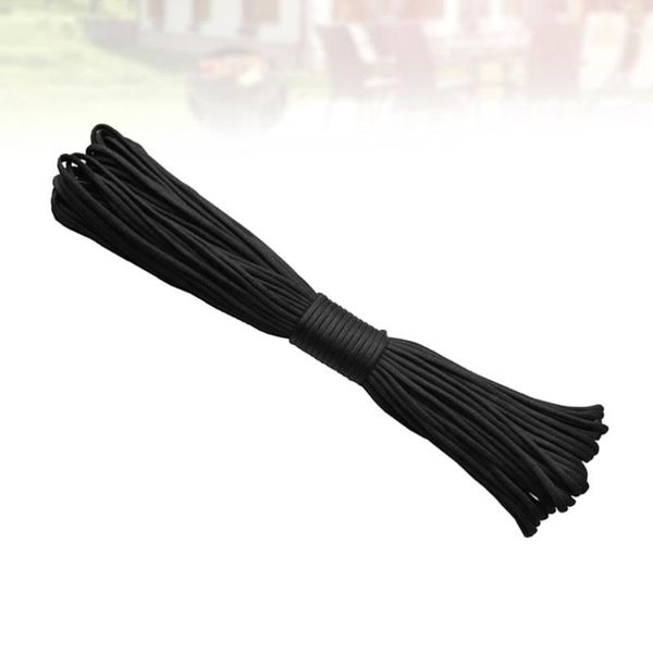

30.5m 4mm diameter paracord rope bundles lanyard black camping equipment survival kit climbing emergency for outdoor gadgets