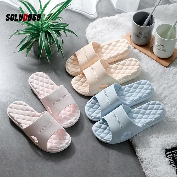 

slippers women summer thick bottom indoor home couples bathroom non-slip soft ins tide to wear cool, Black