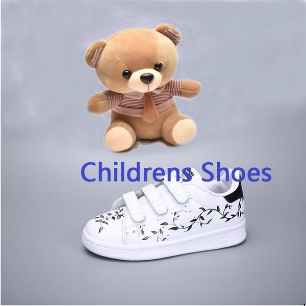 

andd1y_children infants shoes stan smith superstar girls dunks red flower boys baby hook & loop low cut skateboarding shoe casual carton smi