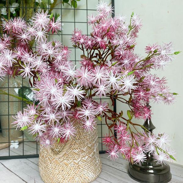 

decorative flowers & wreaths flower arrangement needle pine grass for home garden decoration colorful fake plants plastic artificial
