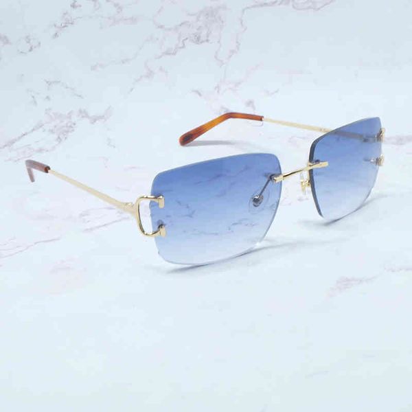 

designer sunglasses vintage glasses men women glasses luxury rectangle square rimless sun shades eyewear lentes de sol mujer, White;black