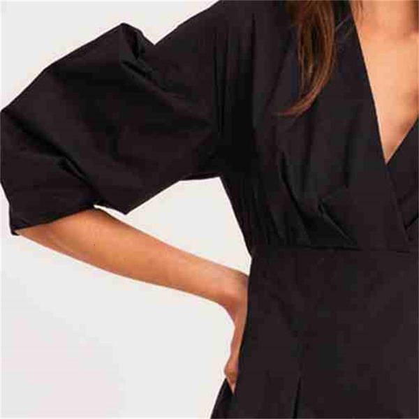 

dress 2021 autumn and winter sleeve v-neck ladies vjzo, Black;gray