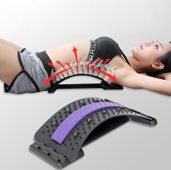 

electric hair brushes back massager stretcher massageador lumbar support fitness equipment massage relaxation spine pain relief