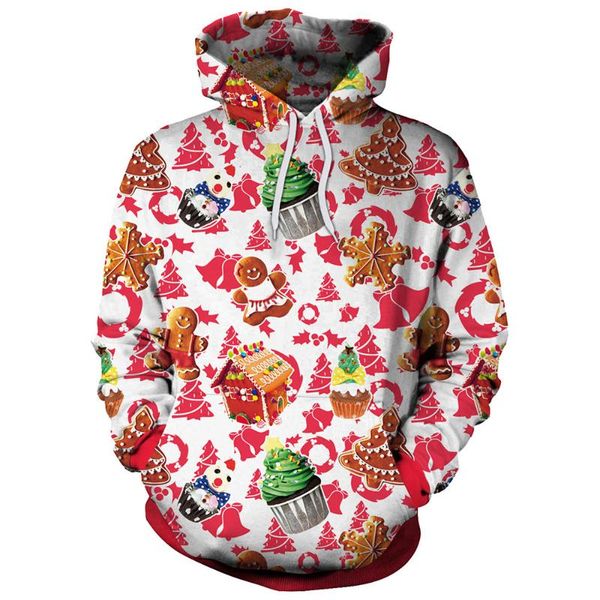 

men's hoodies & sweatshirts 3d printing christmas fashion men women tracksuits crewneck plus size s-7xl harajuku, Black
