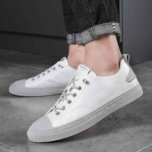 

dress shoes casual men genuine leather flat fashion breathable low sneakers masculino chaussure homme flats yikx, Black