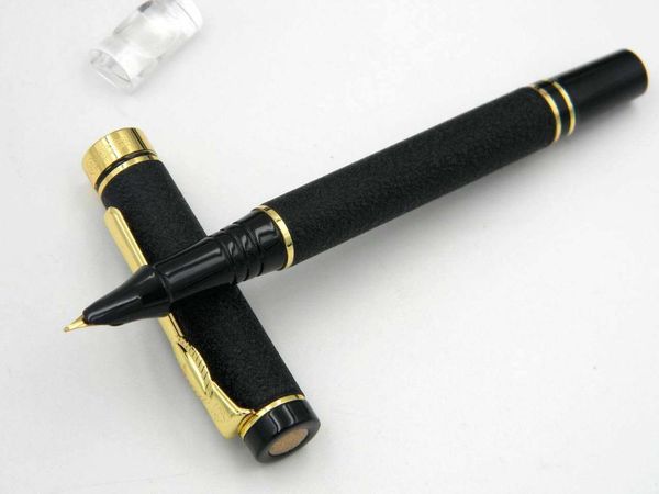 

fountain pens classic engraved gift golden matte black f nib pen