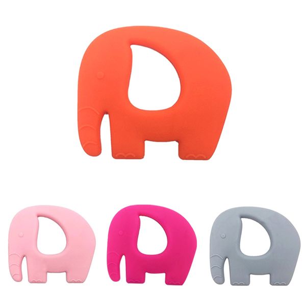 

Food Grade Silicone Teethers DIY Animal Elephant Baby Ring Teether Infant Baby Chew Charms Kids Teething Gift Toddler Toys, Anti-dropbelt