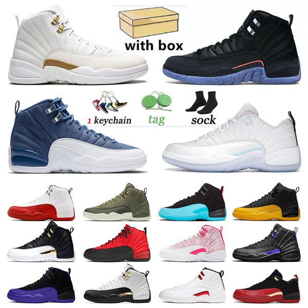 

jumpman basketball shoes 12 12s low easter royalty sports sneakers stone blue ovo twist men women utility grind authentic trainers super bow, White;red