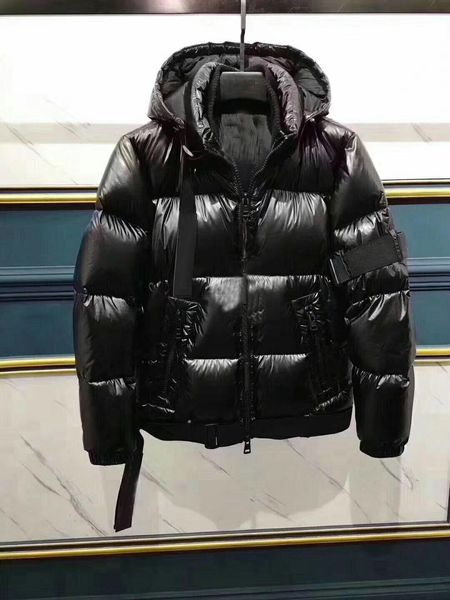 

r men's down jacket luxury brand fashion casual street clothes, Black
