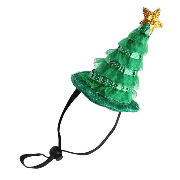 

party hats 1pc christmas tree pet hat green cap adorable cat dog headgear