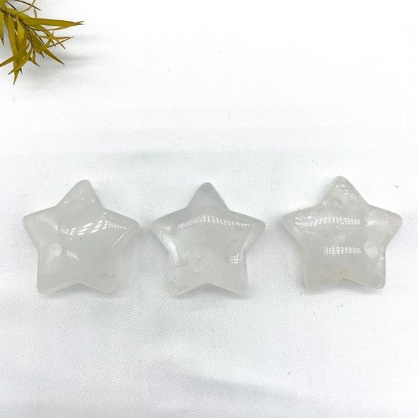 

decorative objects & figurines 1pc natural white crystals star shaped quartz crystal gemstone reiki healing stone gift stones and minerals