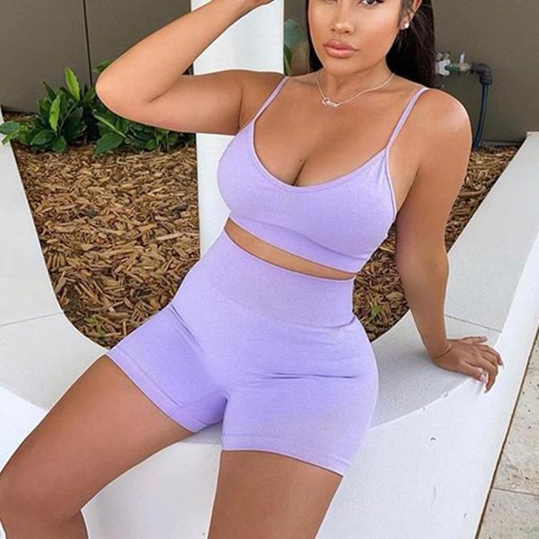 

running sets solid casual two piece jogging homme suits for sport women backless sleeveless matching summer athleisure outfits deporte, Black;blue