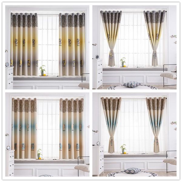 

long-eared printing 1pc short curtain living dining room "customise" bedroom & drapes