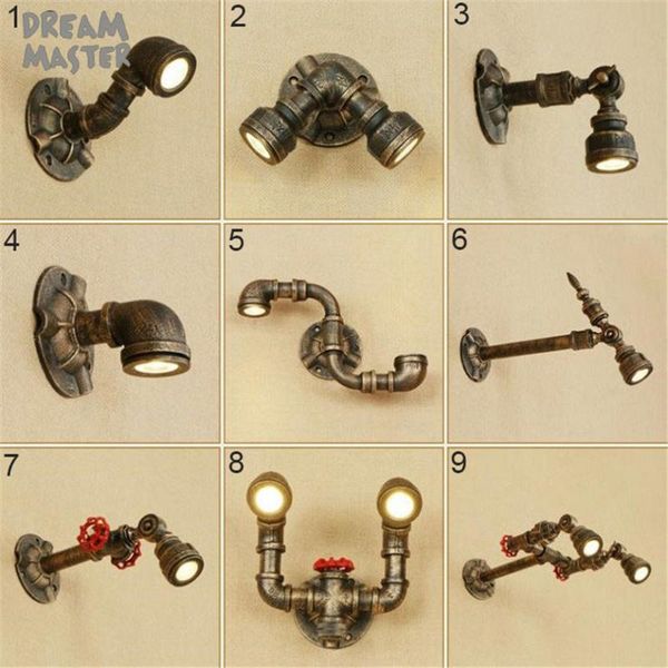 

wall lamp 5w 10w lampada led iron light adjustable pipe decor art gallary picture applique murale luminaire