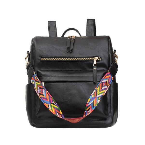 

backpack women's ethnic style retro large capacity embroidered soft