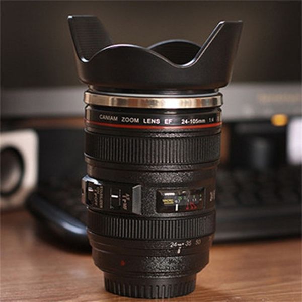 

304 stainless steel boutique creative personalized slr lens camera coffee cup
