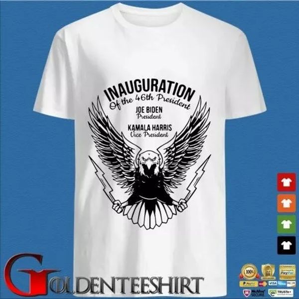 

inauguration of the 46th president joe biden president kamala harris vice shirt, White;black