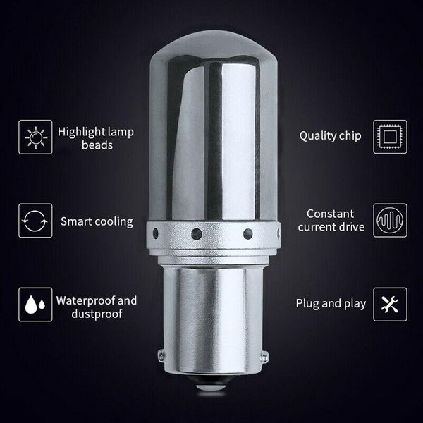 

ba15s py21w led lights 7507 bulb no hyper flash turn signal durable emergency