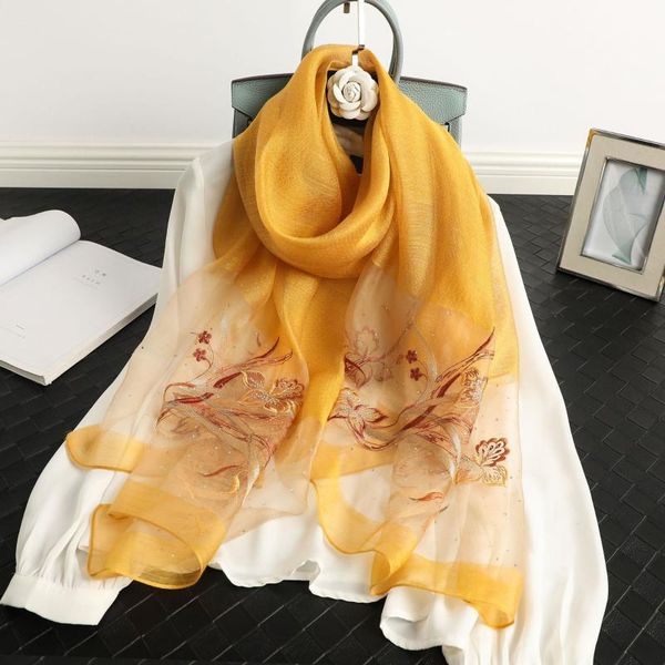 

scarves silk wool scarf female hijab wrap summer beach cover-ups winter warm print fashion lady pashmina bandana embroidery, Blue;gray