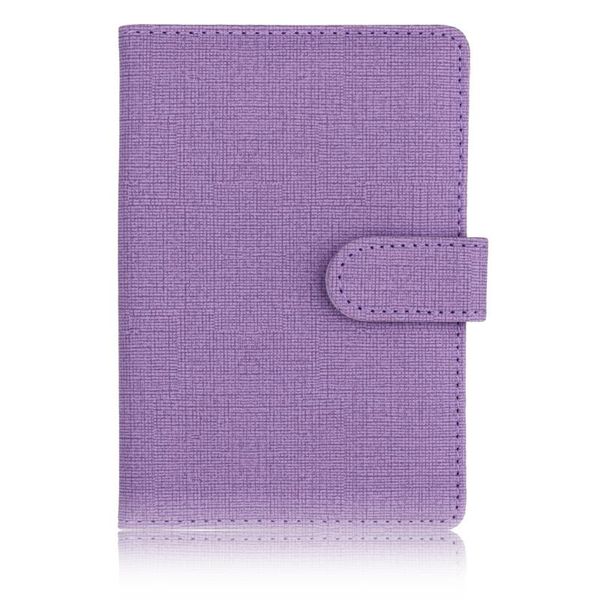 

card holders buckle color changing passport case pu leather document travel holder bank, Brown;gray