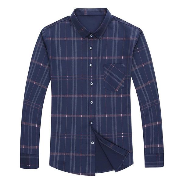 

men's casual shirts long sleeve shirt men arrival spring plaid slim fit camisa masculina mens clothing plus size, White;black