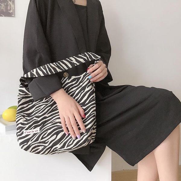 

jacquard fabric one-shoulder barrel casual shoulder bag simple tote fashion large-capacity shopping girl's school duffel bags