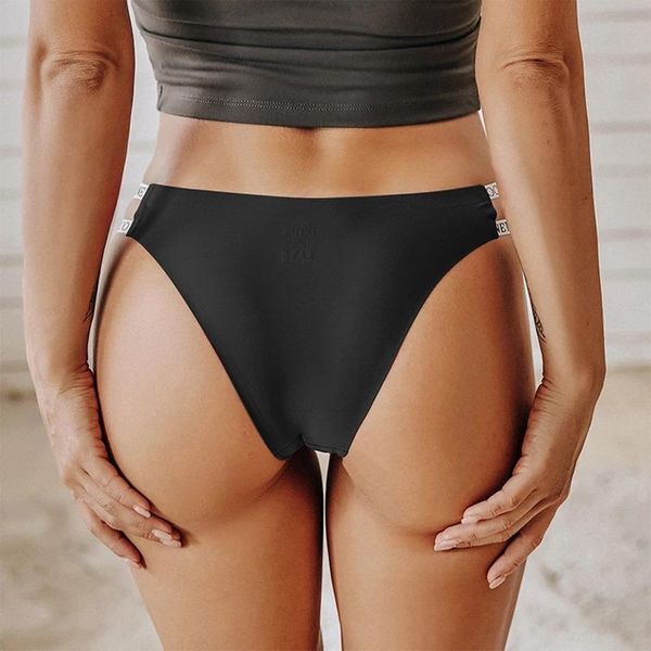 

women's panties seamless hollow out low waist women thong female fashion solid underpant comfortable g-string underwear lady gifts, Black;pink