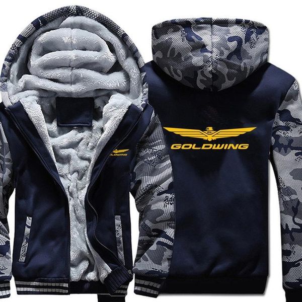 

men's hoodies & sweatshirts 2021winter goldwing gl1800 1500 camouflage sleeve jacket men fleece, Black