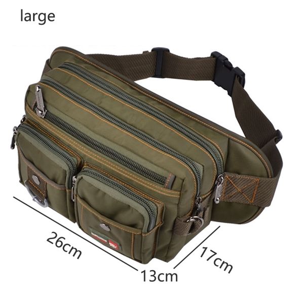 

men chest pack waterproof waist bags large capacity fanny for multifunction phone pouch oxford 220216