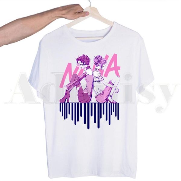 

nana anime japanese harajuku men t shirts manga ren honjo tshirts fashion summer tees streetwear funny, White;black