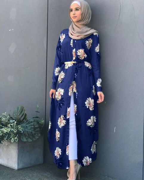 

casual dresses kalenmos dubai arab muslim abaya dress women robes print floral slim long sleeve islamic eid abayas plus size 5xl, Black;gray