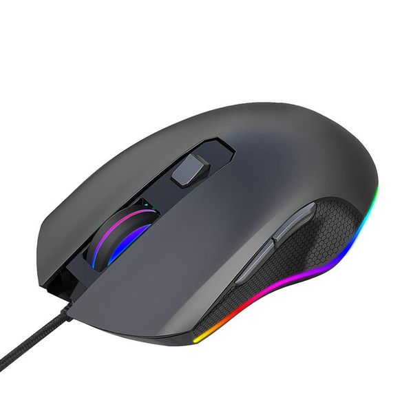 

wired glowing mouse gaming usb optical computer mice 7 programmable button em88