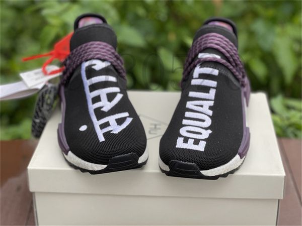 Neuerscheinung Pharrells X Originals Outdoor-Schuhe Hu PW Trail Equality Race Herren Damen mit Originalverpackung US 4-12