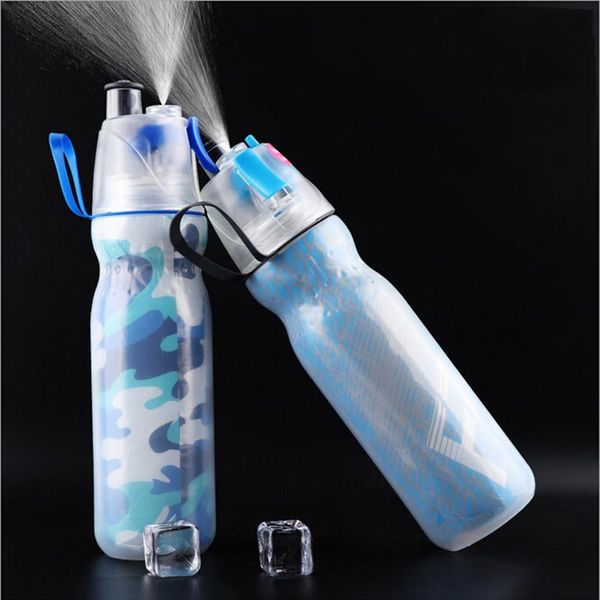 

water bottles 590ml bottle sport spray moisturizing cycling sports gym drinking