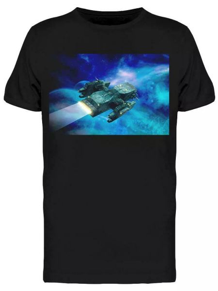 

traveling spaceship near gas tee men's -image by shutterstock, White;black