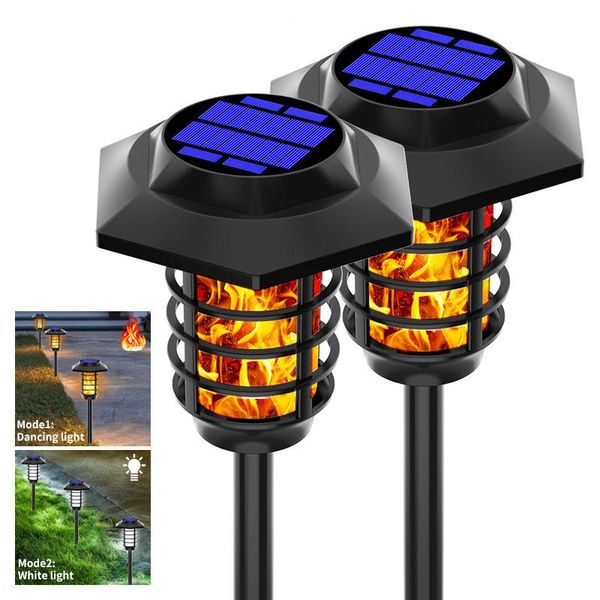 

lawn lamps led solar flame lamp outdoor torch white lights waterproof landscape dancing flicker for garden lighting decor