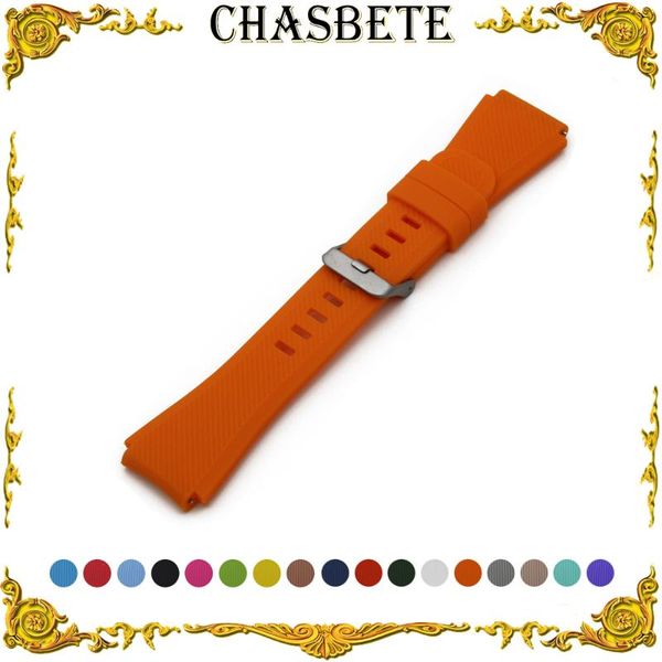 

watch bands 22mm silicone rubber band for watchband men women resin strap wrist loop belt bracelet black brown blue red yellow