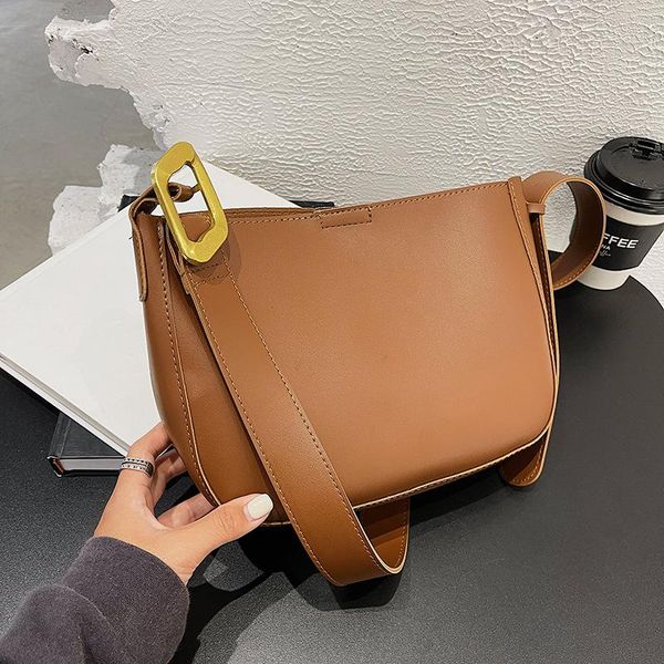 

evening bags [ on october] large capacity bag for women 2021 trendy european and american retro crossbody shoulder women's bucket