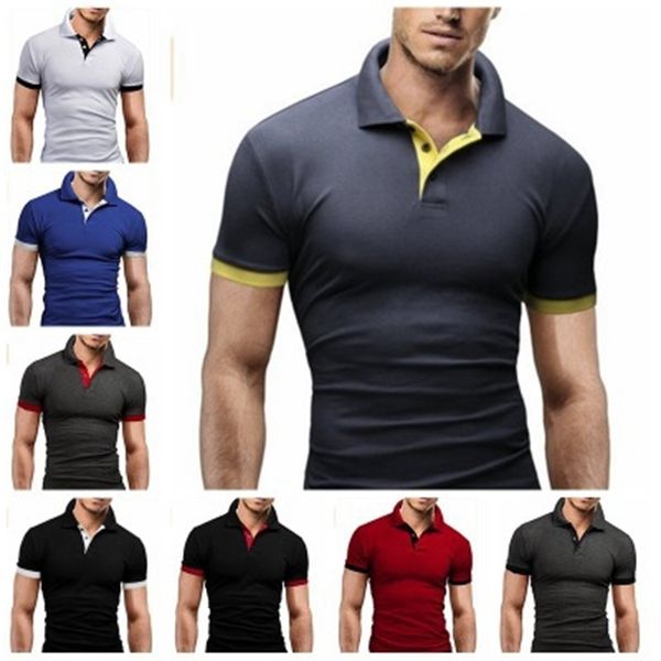 

men's t shirt polo fir conras simple fashion, White;black