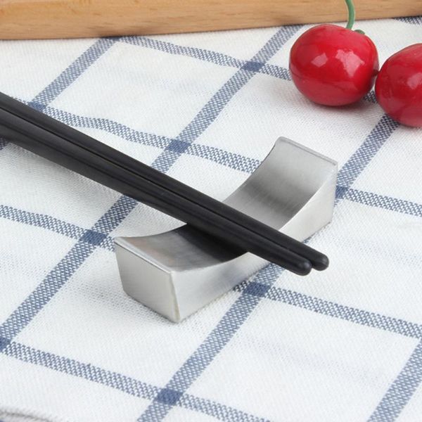 

mats & pads 1pc chopsticks rests holder el restaurant tableware stand stainless steel storage rack decoration ornaments supply
