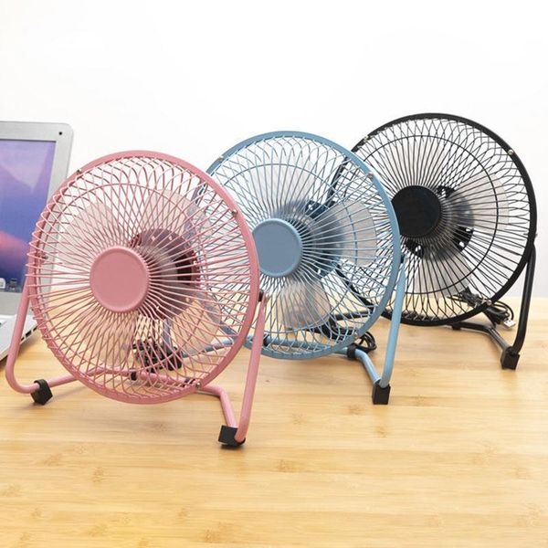 

electric fans usb mini fan 6 inch household silent 3 colors office student dormitory 360 degree adjustment angle 2 gears small