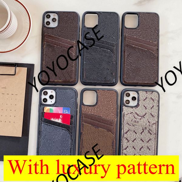 

fashion iphone cases for 12 pro max 11 11pro 11promax xr xs x xsmax 7 8 plus pu leather shell with card samsung s10 s20plus s20u note 10 10p