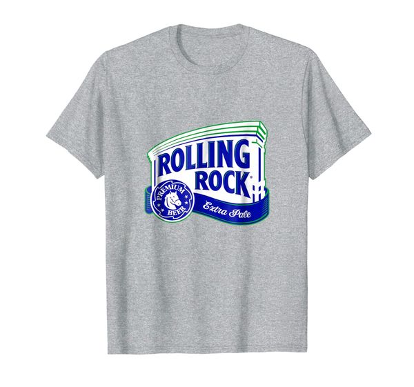

rolling rock logo t-shirt, White;black