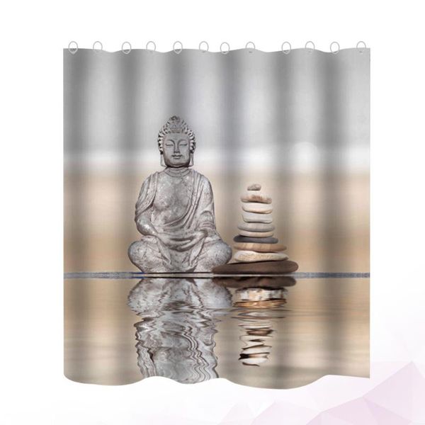 

shower curtains 1pc polyester curtain waterproof buddhakaya printed partition practical bathroom bathing for use
