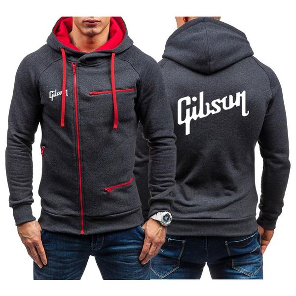 

men's hoodies & sweatshirts 2021 gibson patchwork hooded sweatshirt hoodie clothing casual loose fleece comfortable warm fashion autumn, Black