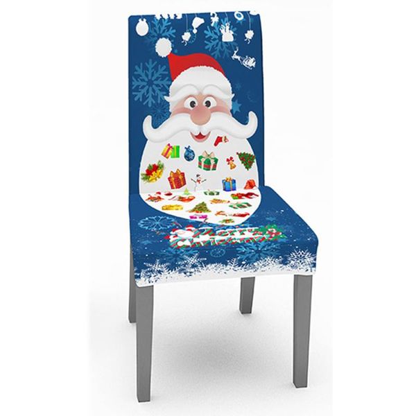 

christmas chair cover elastic print accessories decoration covers