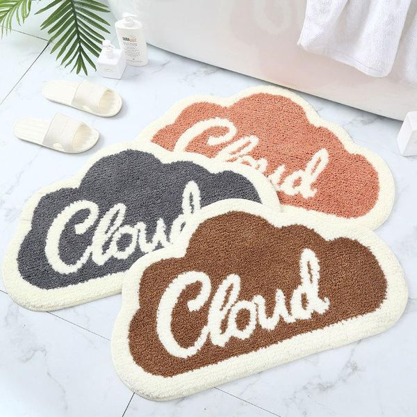 

carpets home simple cloud microfiber floor rug kitchen non-slip entry foot mat entrance door bedroom bathroom water absorbent mats
